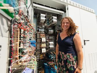 Climate Corps Fellow Lillian Mirviss on-site at Gap Inc. in San Francisco, CA